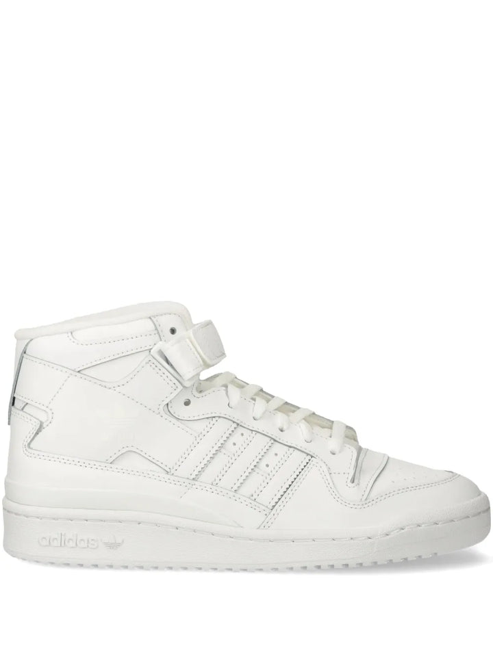 adidas Forum Mid Sneakers — White — Size US M 10.5 - US W 12 — Front View