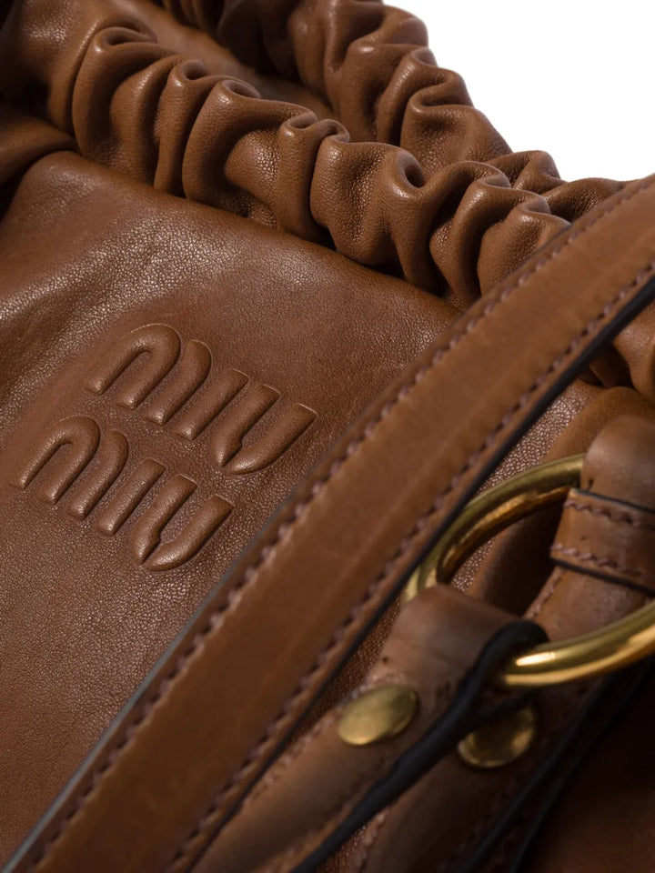 Miu Miu Nappa Leather Shoulder Bag — Same as shown — Size One Size — Detail View