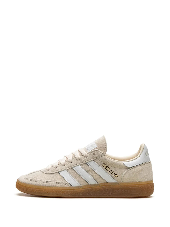 adidas Handball Spezial Wonder White Sneakers — Light Beige — Size US M 9 - US W 10.5 — Lifestyle View