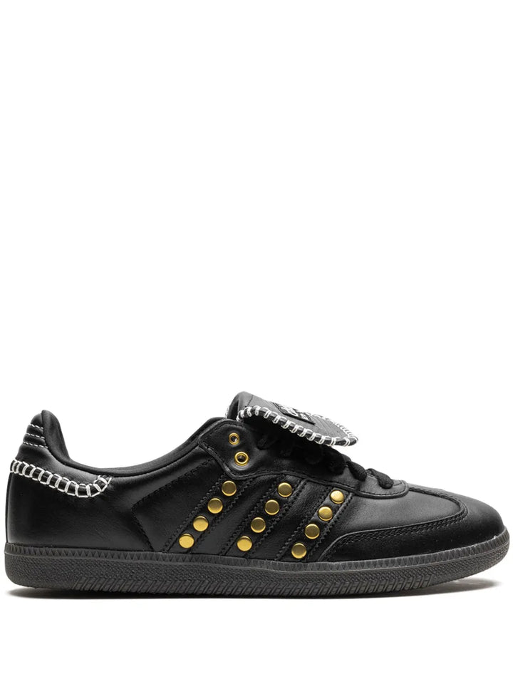 adidas X Wales Bonner Samba  Studded Pack - Black Sneakers — Black — Size US M 9 - US W 10.5 — Front View