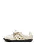 adidas X Wales Bonner Samba  Studded Pack - Cream Sneakers — Cream White — Size US M 9 - US W 10.5 — Detail View