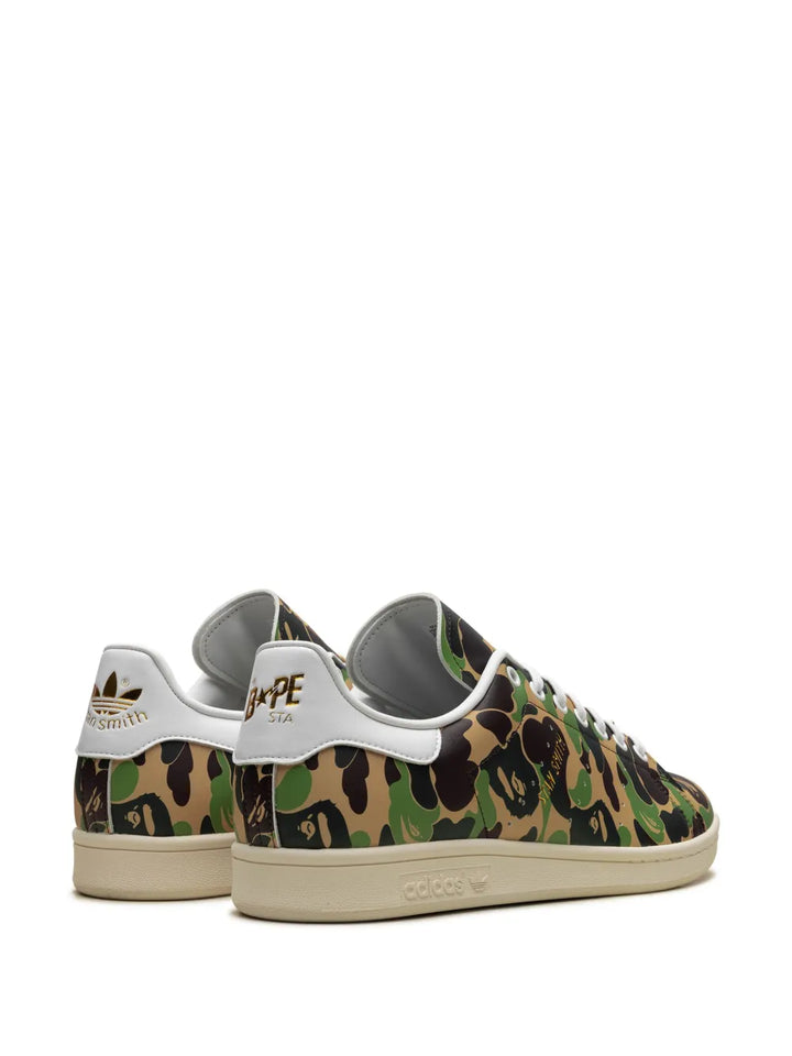 adidas Stan Smith A Bathing Ape - Abc Camo Sneakers — Multicolour — Size US M 8 - US W 9.5 — Back View