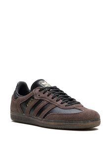 adidas X Kader Samba Adv Kader Sylla - Core Black/Brown/Gum Sneakers — Brown/Black — Size US M 5 - US W 6.5 — Detail View