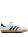adidas Samba Og Cloud White/Night Indigo/Gum Sneakers — White/Multicolour — Size US M 9.5 - US W 11 — Front View