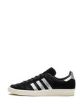 adidas Campus 80S Black Off White Sneakers — Black/Silver-Tone — Size US M 10.5 - US W 12 — Lifestyle View