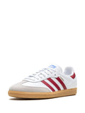 adidas Samba Og Collegiate Burgundy Sneakers — White/Red — Size US M 9.5 - US W 11 — Top View