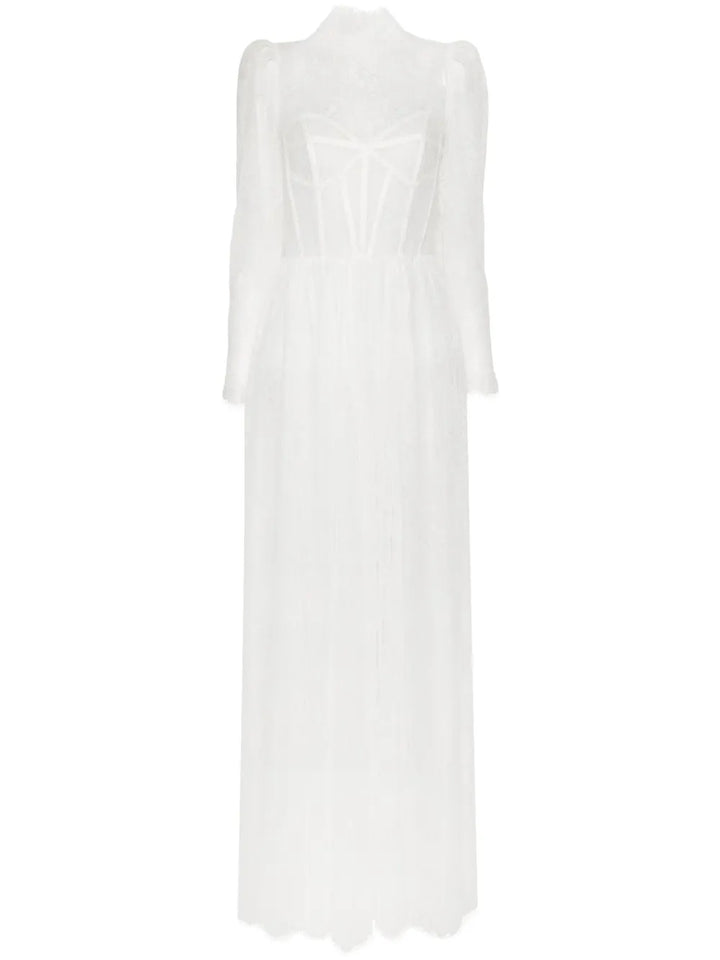 Ana Radu Lace Bridal Dress — White — Size XS — Front View