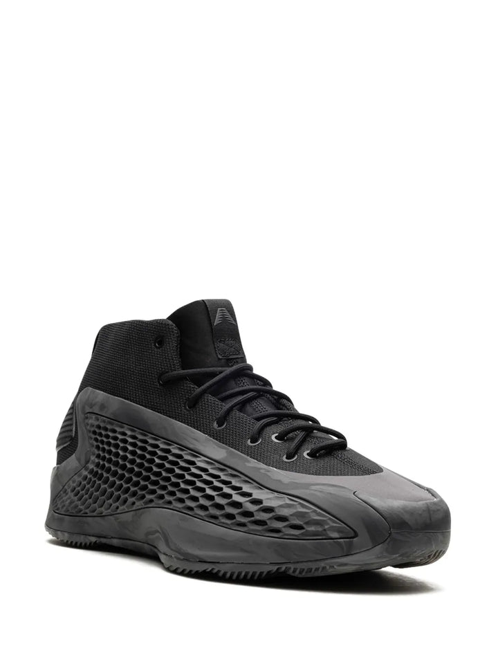 adidas Ae1 Mx Charcoal Sneakers — Core Black/Charcoal Grey/Carbon — Size US M 7 - US W 8.5 — Side View