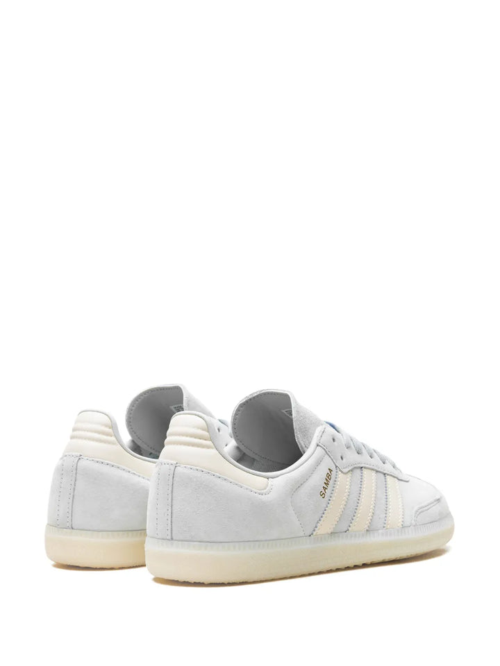 adidas Samba Og Wonder Silver/Chalk White/Off White Sneakers — Blue/White — Size US M 8.5 - US W 10 — Back View