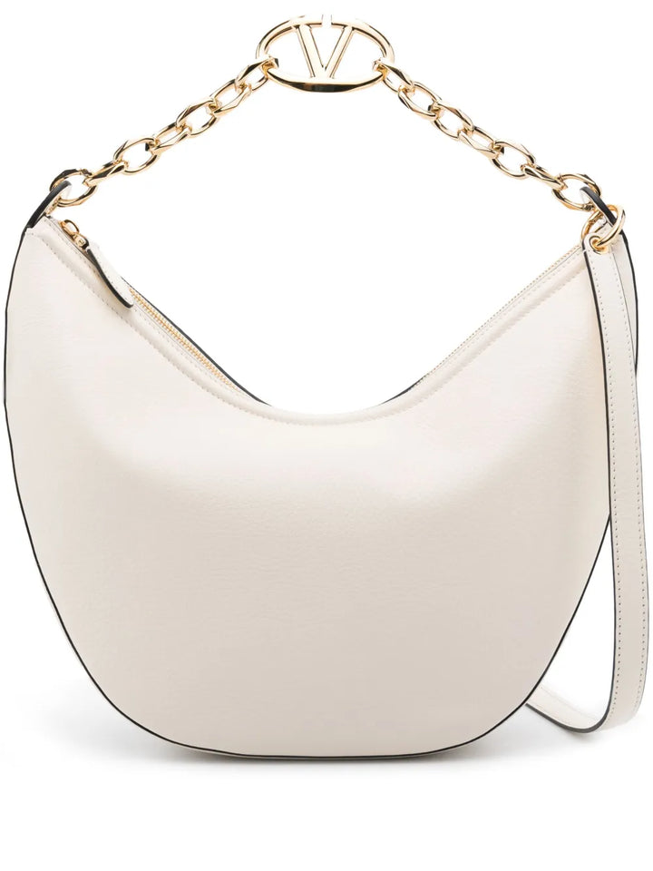 Valentino Garavani Vlogo Signature Leather Shoulder Bag — Same as shown — Size One Size — Front View