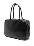 Miu Miu Logo Embossed Leather Shoulder Bag — Same as shown — Size One Size — Back View
