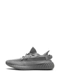 adidas Yeezy Boost 350 V2 Steel Grey Sneakers — Grey — Size US M 5.5 - US W 7 — Back View