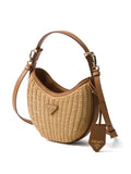 Prada Arque Woven Shoulder Bag — Same as shown — Size One Size — Back View