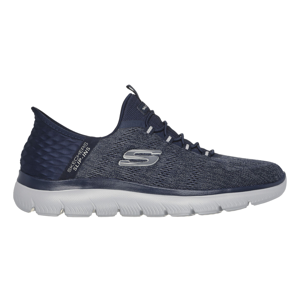 Skechers Summits - Key Pace — Navy — Size 2E — Width 10.5 — Front View