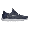 Skechers Summits - Key Pace — Navy — Size 2E — Width 10.5 — Front View