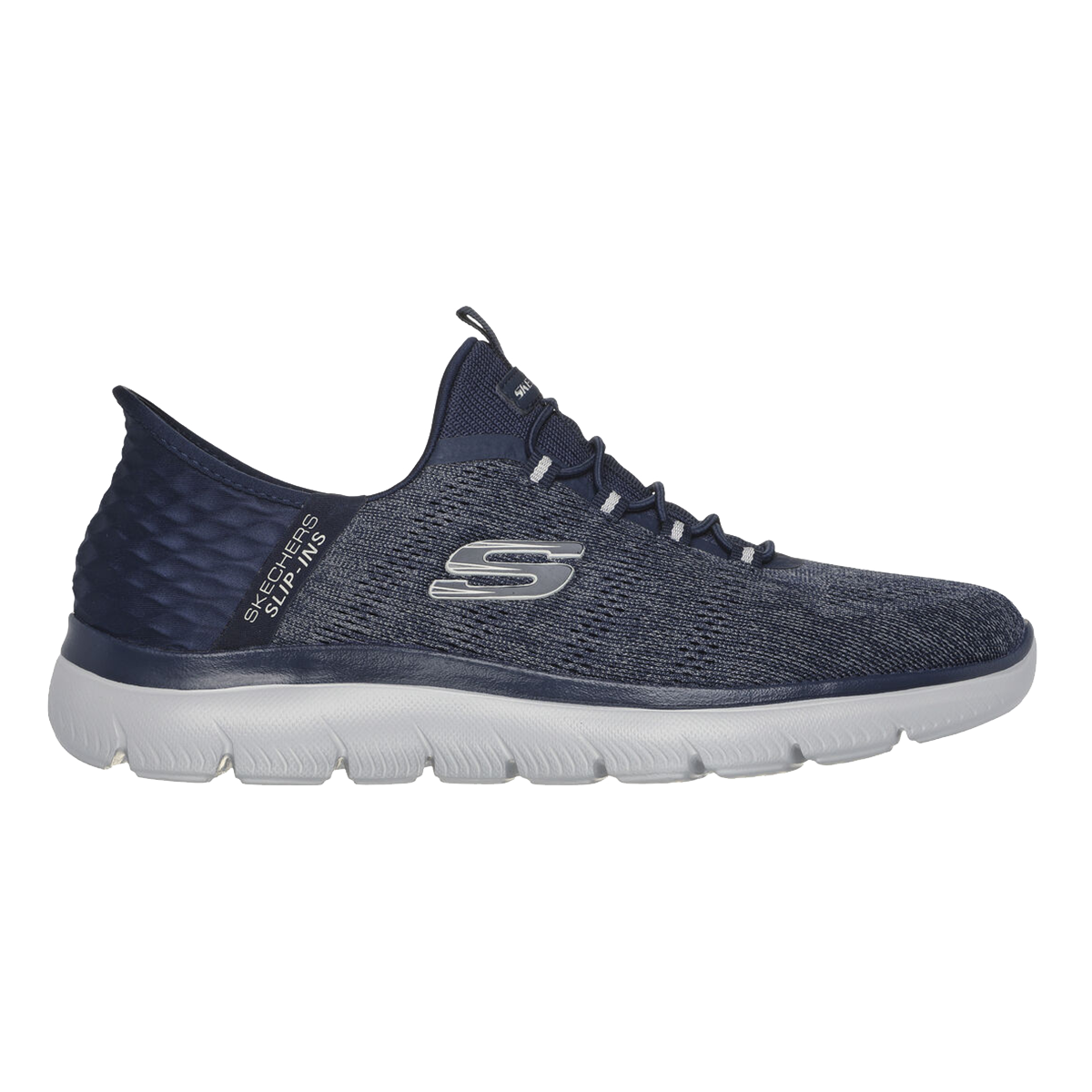 Skechers Summits - Key Pace — Navy — Size 2E — Width 10.5 — Front View