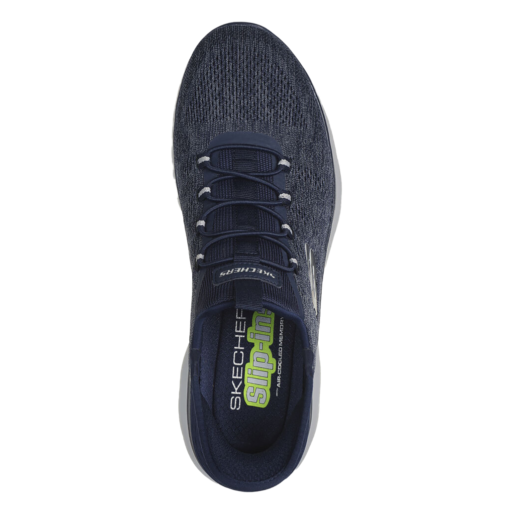 Skechers Summits - Key Pace — Navy — Size 2E — Width 10.5 — Back View