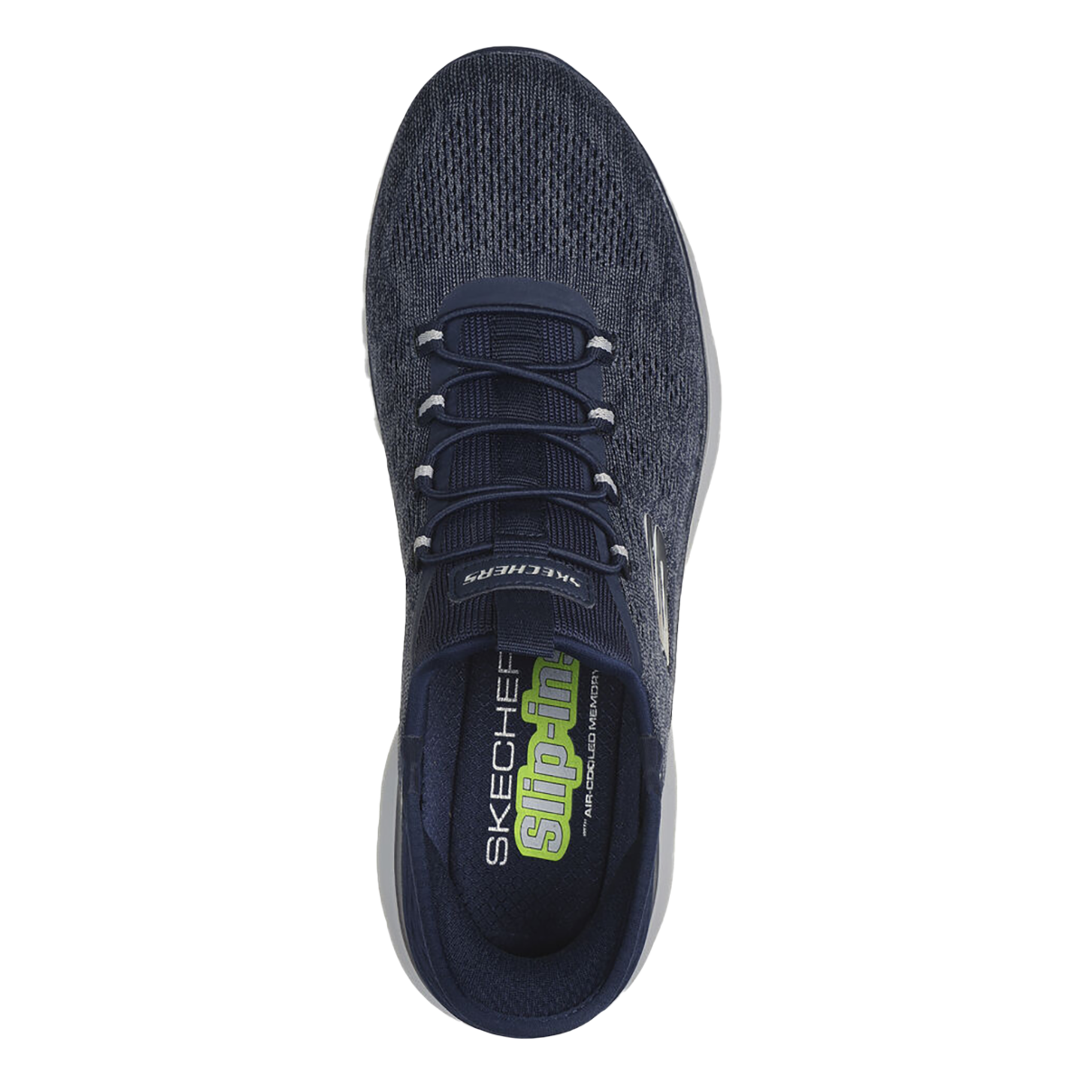 Skechers Summits - Key Pace — Navy — Size 2E — Width 10.5 — Back View