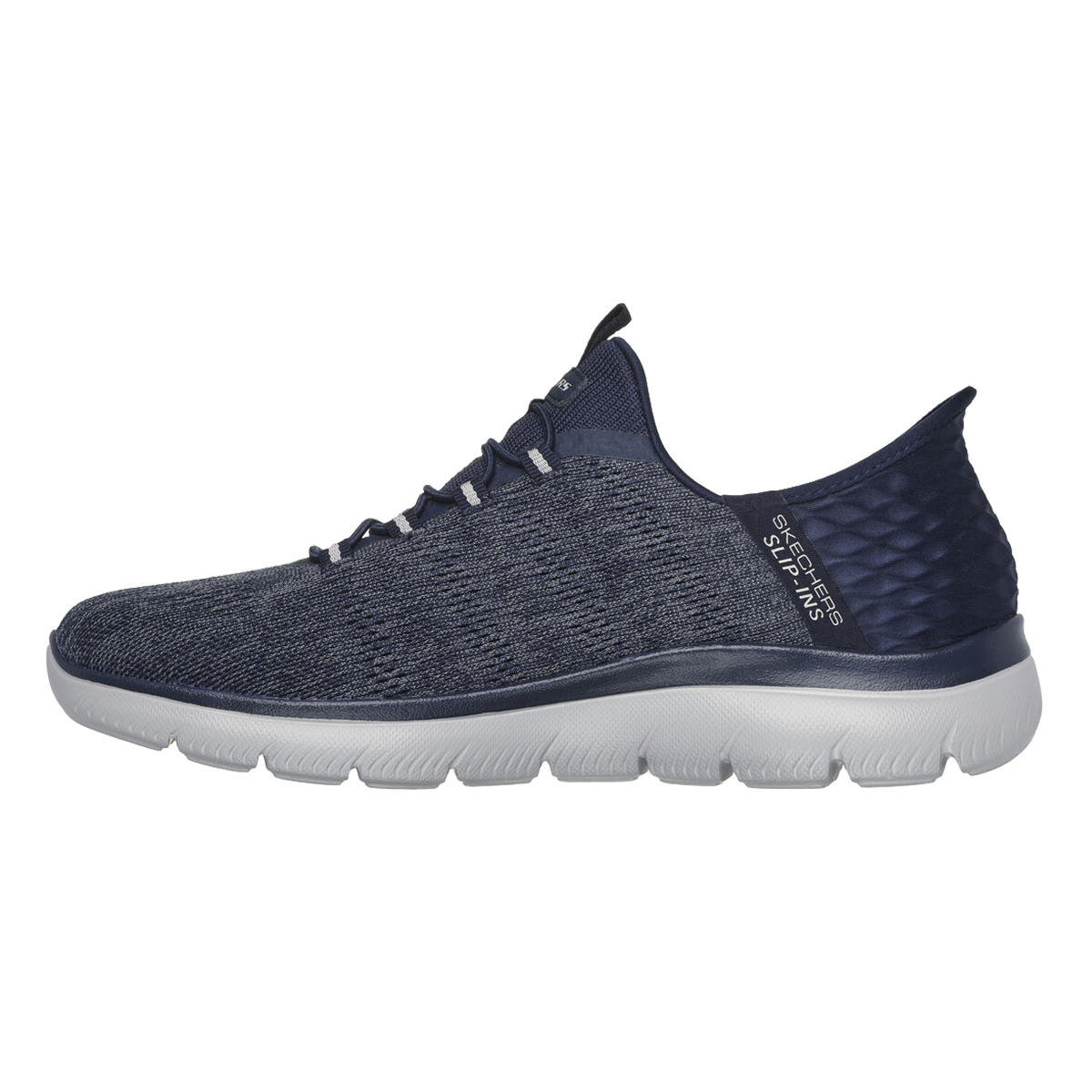 Skechers Summits - Key Pace — Navy — Size 2E — Width 10.5 — Side View