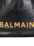 Balmain 1945 Crinkled Leather Shoulder Bag — Same as shown — Size One Size — Lifestyle View