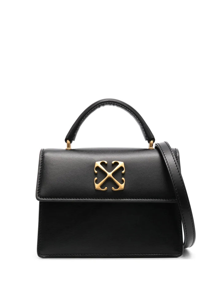 Off White Baby Jitney Leather Shoulder Bag — Same as shown — Size One Size — Front View