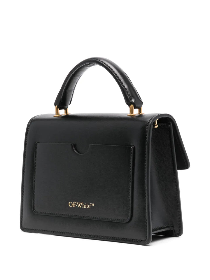 Off White Baby Jitney Leather Shoulder Bag — Same as shown — Size One Size — Back View