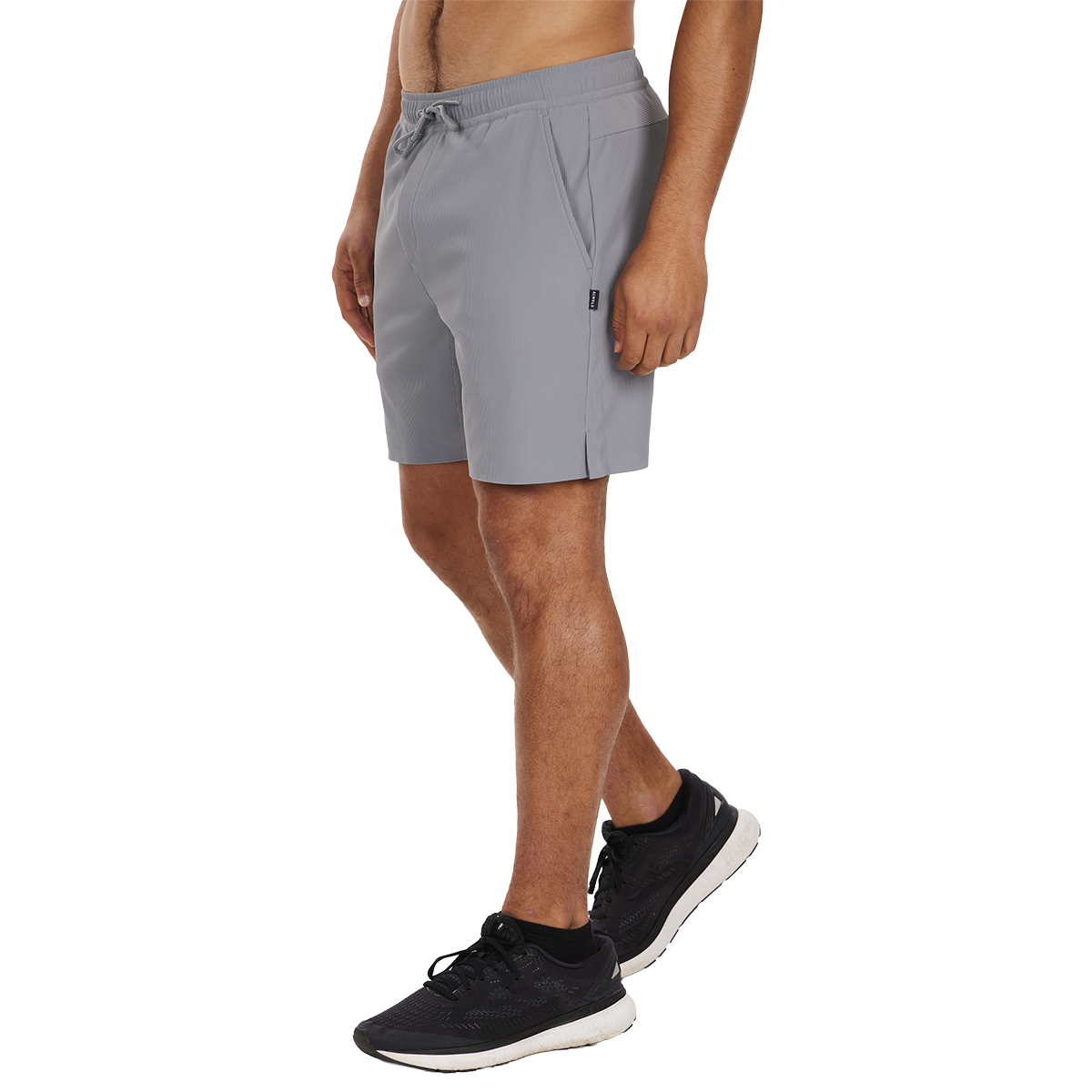 Alwrld ALTRN 7" Rib Short — Stone Grey — Size Small — Front View