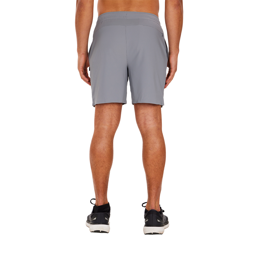 Alwrld ALTRN 7" Rib Short — Stone Grey — Size Small — Side View