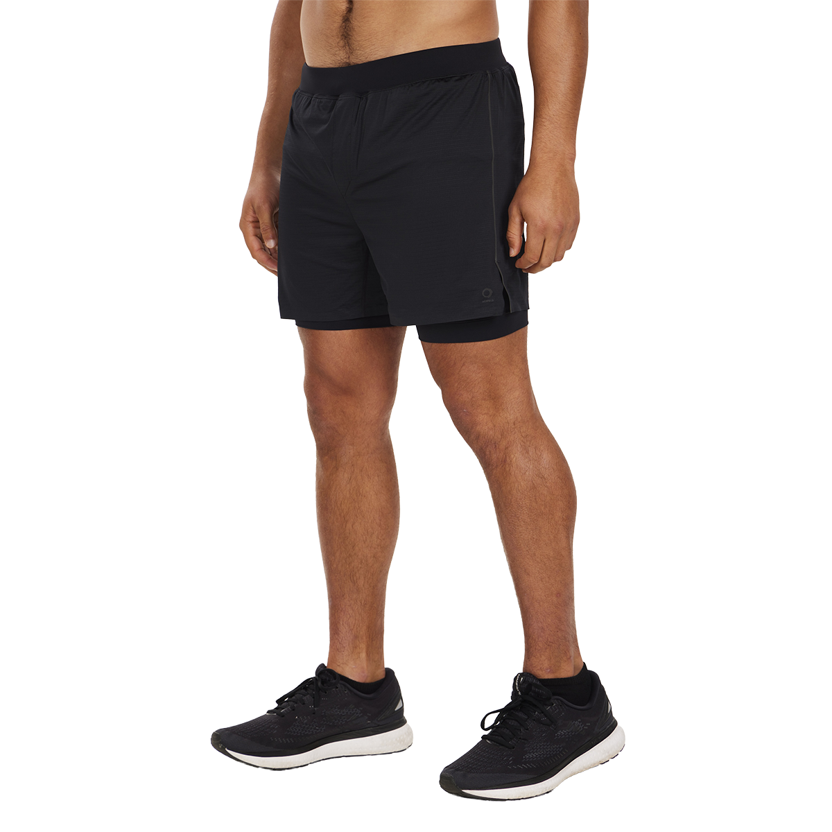 Alwrld ALRN Mesh N.B.P 5" Run Short — Black — Size Medium — Side View