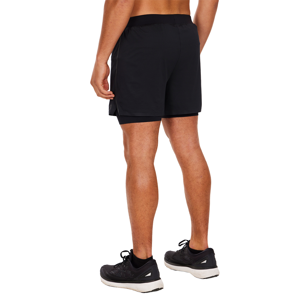 Alwrld ALRN Mesh N.B.P 5" Run Short — Black — Size Medium — Back View