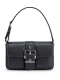 Michael Kors Buckled Leather Shoulder Bag — Same as shown — Size One Size — Front View