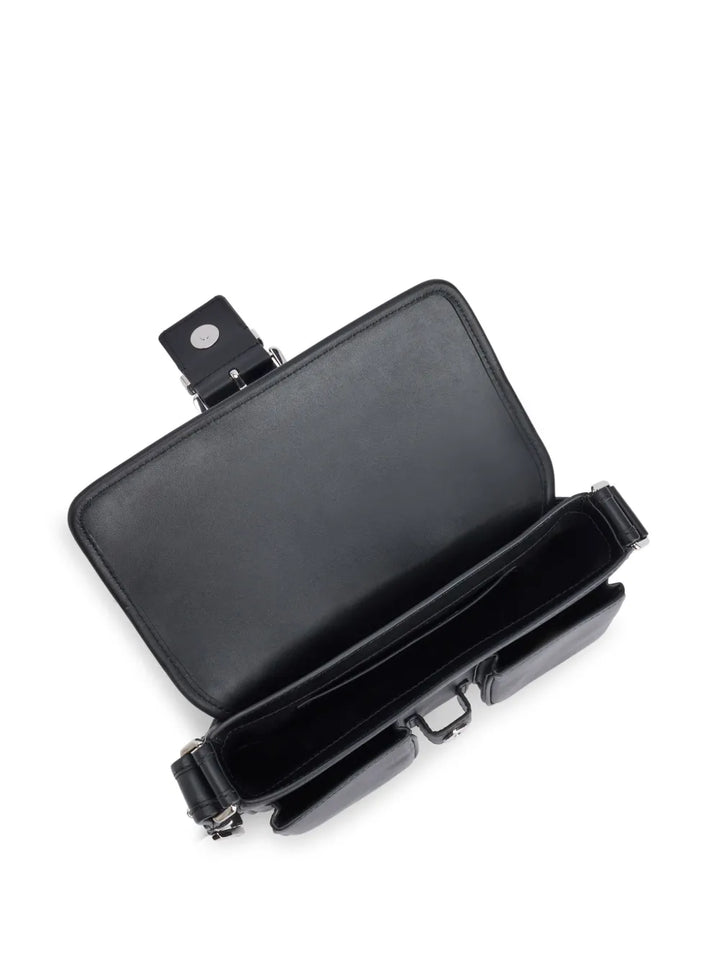 Michael Kors Buckled Leather Shoulder Bag — Same as shown — Size One Size — Back View