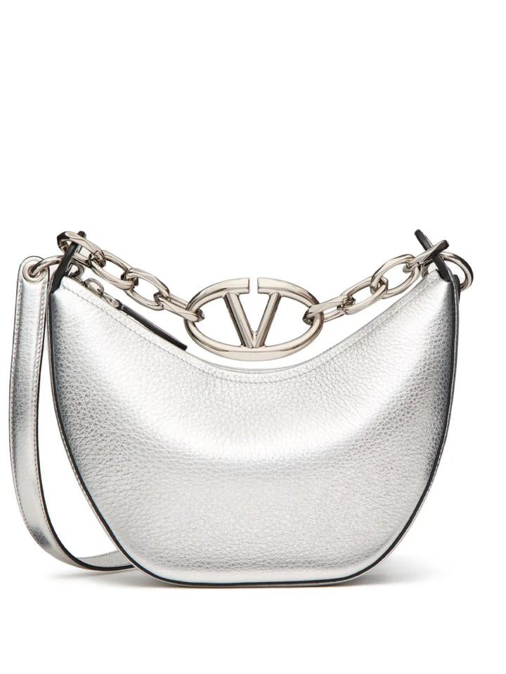Valentino Garavani Mini Vlogo Moon Hobo Bag — Same as shown — Size One Size — Front View