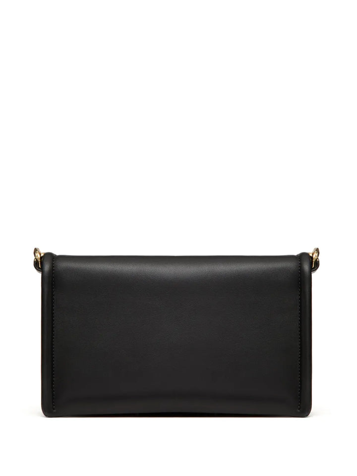 Valentino Garavani Vlogo Chain Leather Clutch Bag — Same as shown — Size One Size — Top View