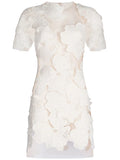 Silvia Tcherassi Hada Semi Sheer Minidress — White — Size XS — Front View
