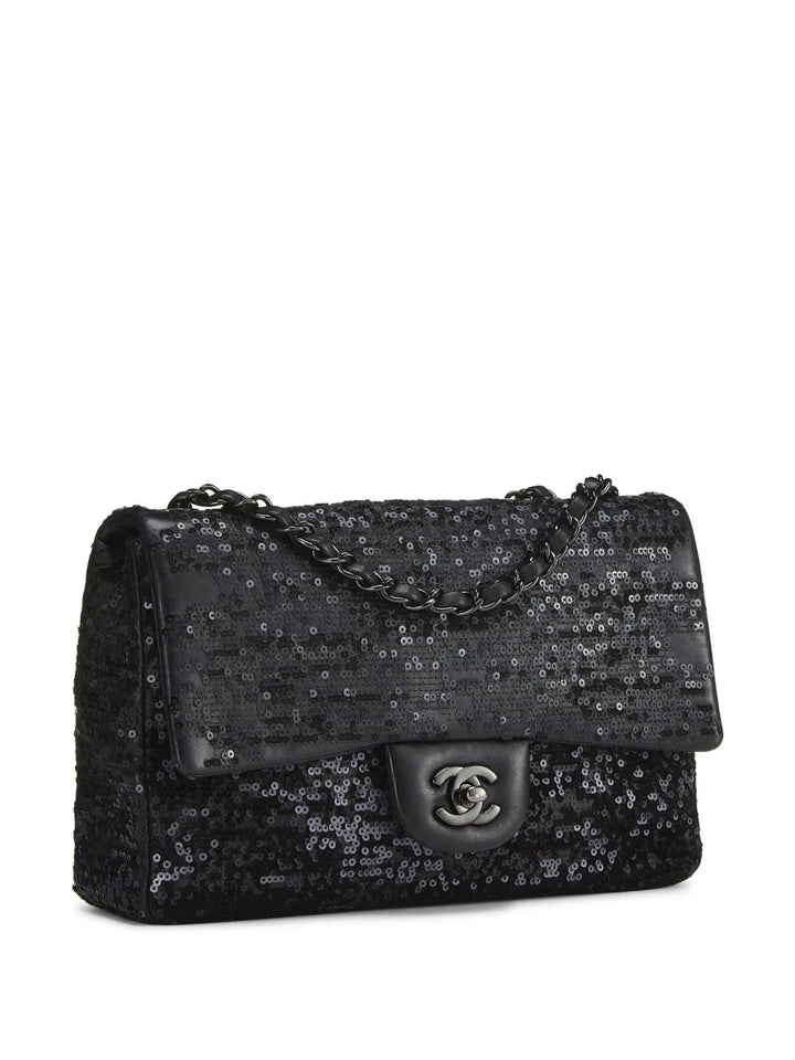 Chanel Pre Owned 2001 Jumbo Classic Flap Shoulder Bag — Same as shown — Size One Size — Back View