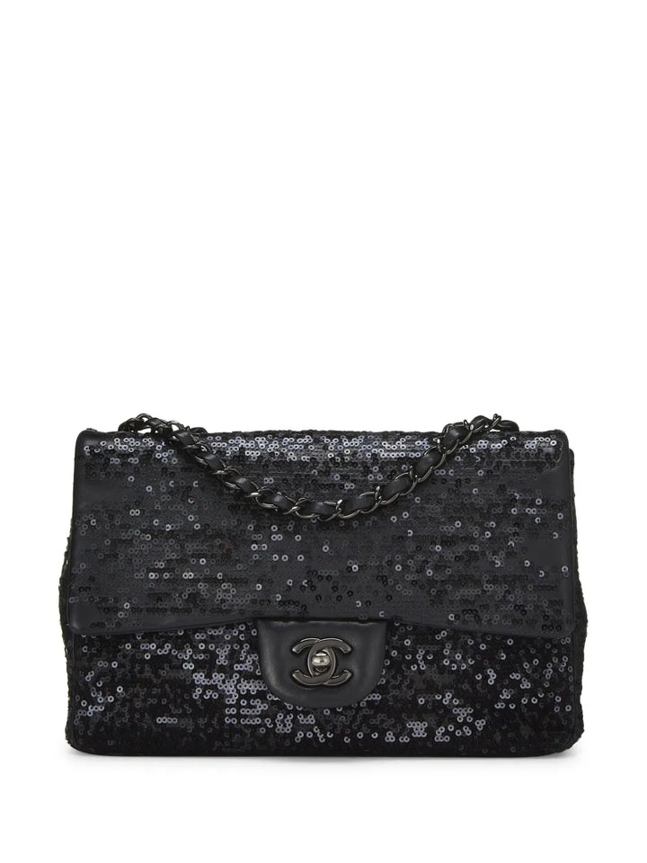 Chanel Pre Owned 2001 Jumbo Classic Flap Shoulder Bag — Same as shown — Size One Size — Front View