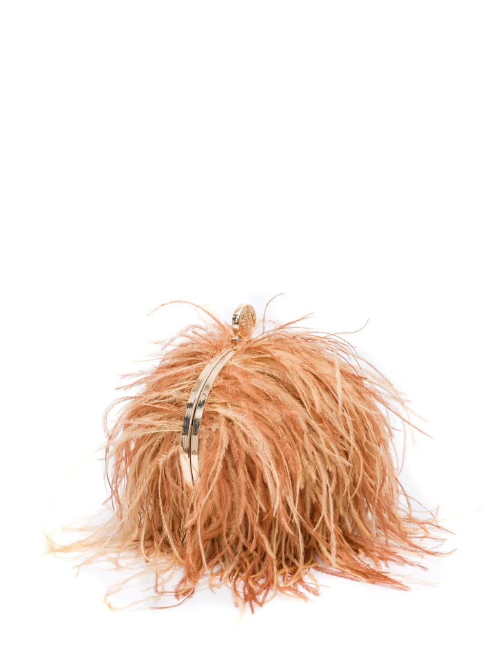 Isla Lily Feathered Shoulder Bag — Same as shown — Size One Size — Back View