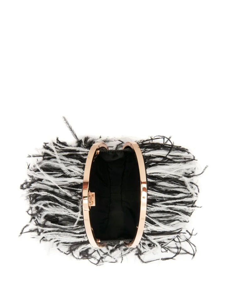 Isla Lily Feathered Shoulder Bag — Same as shown — Size One Size — Top View