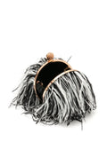 Isla Lily Feathered Shoulder Bag — Same as shown — Size One Size — Back View
