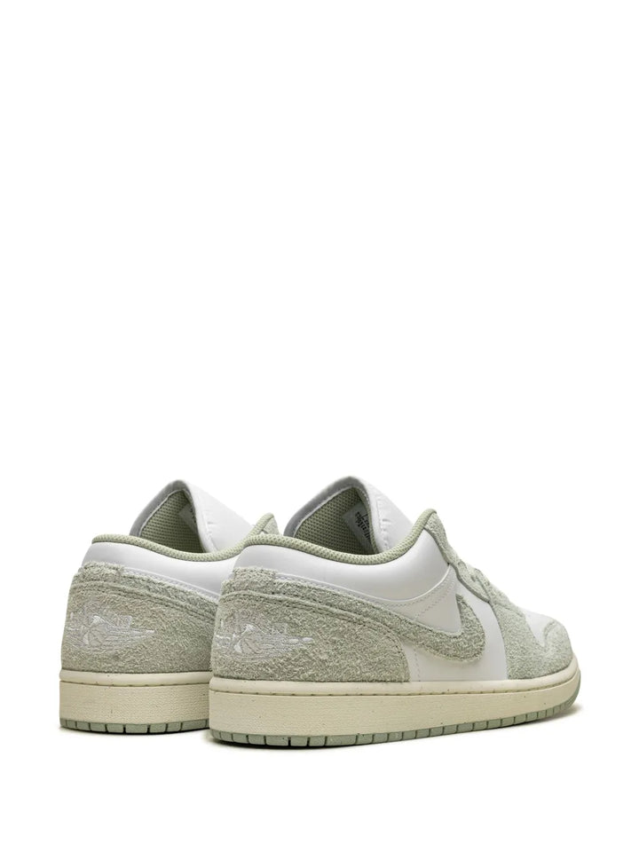 Air Jordan 1 Lace-Up Sneakers — White/Sage Green — Size US M 11.5 - US W 13 — Back View