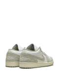 Air Jordan 1 Lace-Up Sneakers — White/Sage Green — Size US M 11.5 - US W 13 — Back View