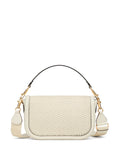 Valentino Garavani Alltime Woven Leather Shoulder Bag — Same as shown — Size One Size — Back View