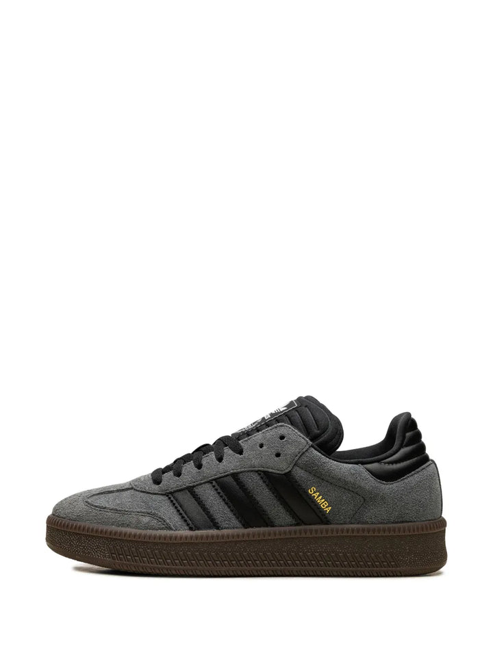 adidas Samba Xlg Lace-Up Sneakers — Black/Grey — Size US M 9 - US W 10.5 — Detail View