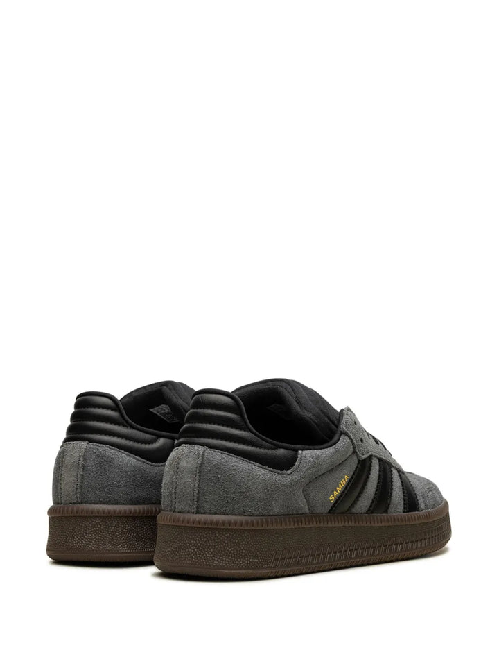 adidas Samba Xlg Lace-Up Sneakers — Black/Grey — Size US M 9 - US W 10.5 — Back View