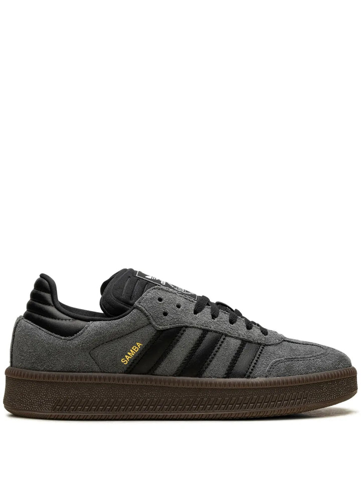 adidas Samba Xlg Lace-Up Sneakers — Black/Grey — Size US M 9 - US W 10.5 — Front View