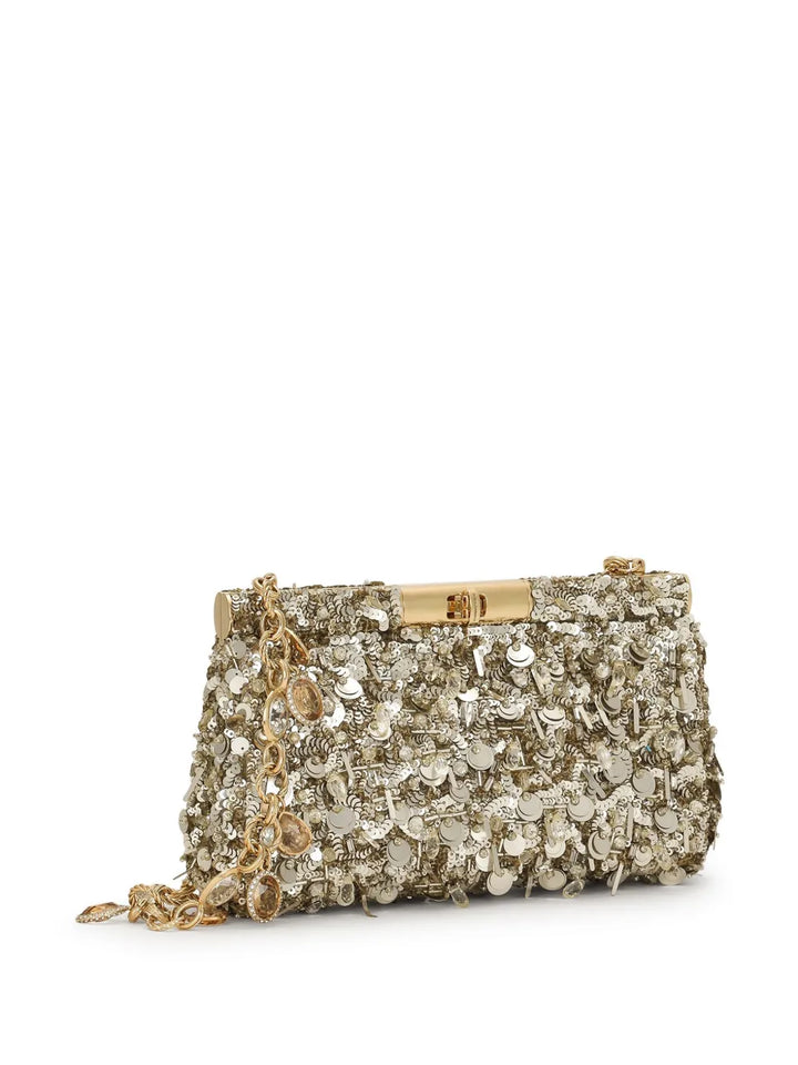 Dolce Gabbana Sequinned Shoulder Bag — Same as shown — Size One Size — Back View