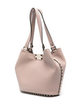 Valentino Garavani Rockstud Leather Shoulder Bag — Same as shown — Size One Size — Back View