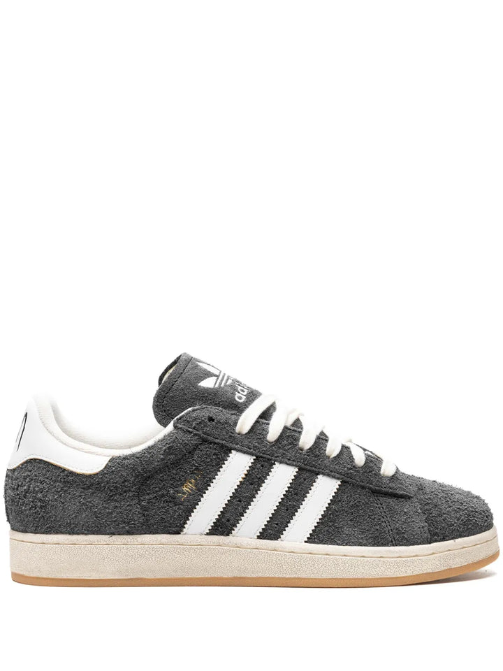 adidas Campus 2.0 Korn Suede Sneakers — Ash Grey/Off-White — Size US M 10.5 - US W 12 — Front View