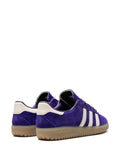 adidas Bermuda 3-Stripes Suede Sneakers — Purple/Chalk White — Size US M 9 - US W 10.5 — Back View